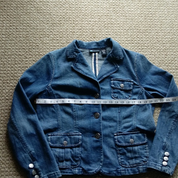 Relativity Blue Denim  Jacket Pockets Size Large - Picture 7 of 9